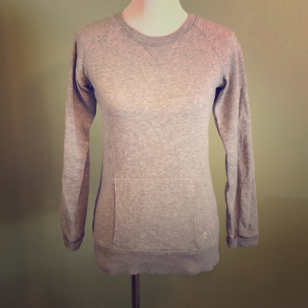 Under armour grey heather modern sweatshirt